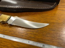 Parker Cut. Co. "King of the Beast" Trailing Point Skinner Knife w/Sandlewood Scales Japan