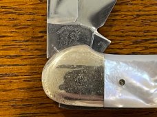 Fight'n Rooster Frank Buster Ltd Ed 1986 International Cutlery Club 4-Blade Canoe Knife w/MOP Scales