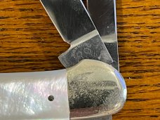 Fight'n Rooster Frank Buster Ltd Ed 1986 International Cutlery Club 4-Blade Canoe Knife w/MOP Scales