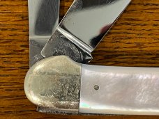 Fight'n Rooster Frank Buster Ltd Ed 1986 International Cutlery Club 4-Blade Canoe Knife w/MOP Scales