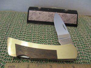 Gerber Wood Handle Folding Lock Back Model # FS-1