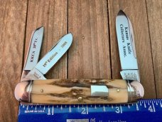 Schatt and Morgan Equal End Split Backspring Whittler Stag KKCA Club Knife 2008