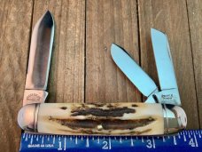 Schatt and Morgan Equal End Split Backspring Whittler Stag KKCA Club Knife 2008