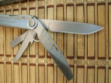 LEATHERMAN REBAR SILVER MULTI-TOOL PORTLAND OR. NEAR MINT NEVER USED OR CARRIED CONDITION W/17 TOOLS