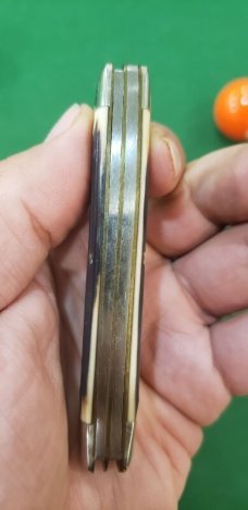 Vintage Queen Steel #2 USA, Two Blade Jack Knife ,Imitation Winterbottom Bone, Q76