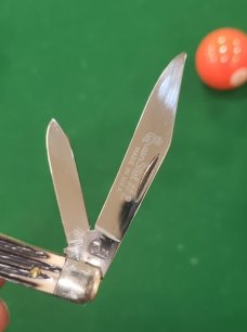 Vintage Queen Steel #2 USA, Two Blade Jack Knife ,Imitation Winterbottom Bone, Q76