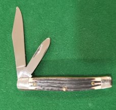 Vintage Queen Steel #2 USA, Two Blade Jack Knife ,Imitation Winterbottom Bone, Q76