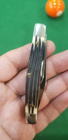 Vintage Queen Steel #2 USA, Two Blade Jack Knife ,Imitation Winterbottom Bone, Q76