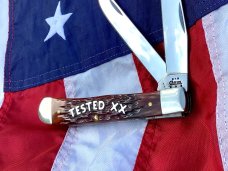 Case xx 2004 Trapper (MDL# 6254) Knife w/ Great Midnight Bone Handles -NOS and M/NM