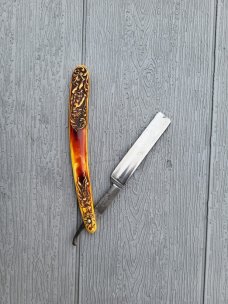 9/16" Vintage Straight Razor Western Bros Anchor Brand Manganese Steel, Made in Germany