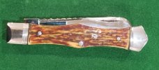 Vintage Custom Made Trapper with Premium Stag Handles and filework, Unique Pattern