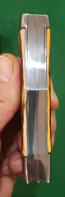 Vintage Custom Made Trapper with Premium Stag Handles and filework, Unique Pattern