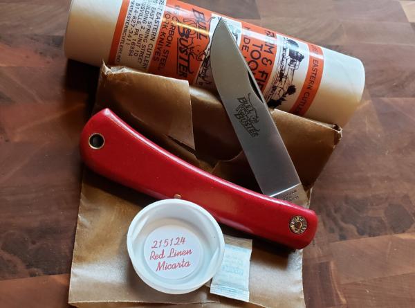 Great Eastern Cutlery Red Linen Micarta Bull Buster 215124 Farm & Field Tool Knife New in the Tube