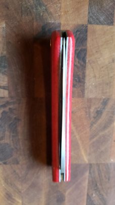 Great Eastern Cutlery Red Linen Micarta Bull Buster 215124 Farm & Field Tool Knife New in the Tube