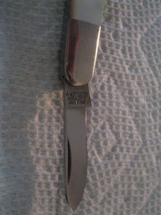 FRANK BUSTER 1980 NKCA 3-3/4" FOUNDERS PEARL HANDLE STOCKMAN 2321 of 2500 FIGHT'N ROOSTER  # 23-K-42
