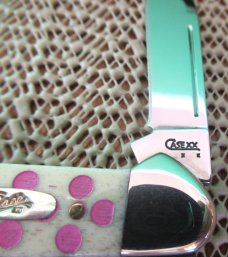 Case XX 2008 Discontinued Pink Polk Dot Baby Butterbean Pattern # 62132 SS Item # 08800