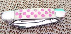Case XX 2008 Discontinued Pink Polk Dot Baby Butterbean Pattern # 62132 SS Item # 08800