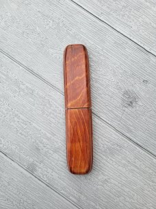 PUMA Solingen Rosewood Color Plastic Straight Razor Case