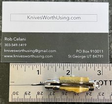 Miniature Italy Switchblade Knife, Underlined INOX Mark, Older Style, Nice Stag, Rare Swedge Grind