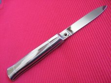 Vintage Italian All Metal Button Open/Close STILETTO Knife - Mint !