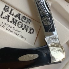 1984 Case xx Folding Hunter “Black Diamond” (2165 SS) Black Synthetic Handles -NOS in Orig Display