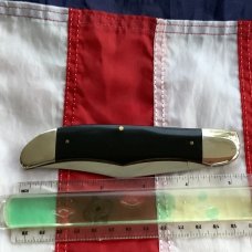 1984 Case xx Folding Hunter “Black Diamond” (2165 SS) Black Synthetic Handles -NOS in Orig Display