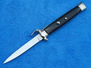 Rare Vintage Italian OTF Automatic switchblade knife Brazilian horn (inox Depose) 