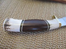 Ruana Custom Brass Knives  Elk & Iron Wood Model CB AB4