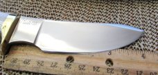 Ruana Custom Brass Knives  Elk & Iron Wood Model CB AB4