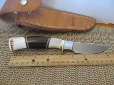 Ruana Custom Brass Knives  Elk & Iron Wood Model CB AB4