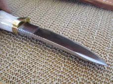 Ruana Custom Brass Knives  Elk & Iron Wood Model CB AB4