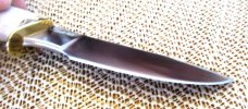 Ruana Custom Brass Knives  Elk & Iron Wood Model CB AB4