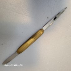 RARE! VINTAGE CRACKED ICE COLONIAL LETTER OPENER & PEN BLADE