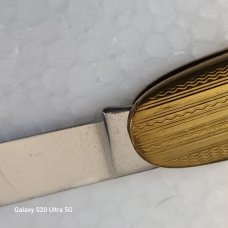 RARE! VINTAGE CRACKED ICE COLONIAL LETTER OPENER & PEN BLADE