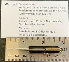 Rare Miniature Ackermannchen Switchblade Knife, INOX Over Patent, By Donimo Mazzoli In Italy 