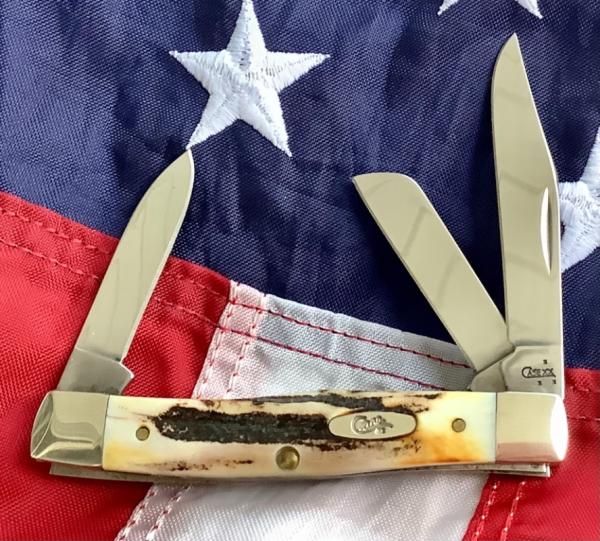 Case xx 2007 GunStock Stockman Knife Mdl# 53032 SS With Sweet Stag Handles -NOS Case xx 2007 GunStock Stockman Knife Mdl# 53032 SS With Sweet Stag Handles -NOS