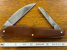 Fight'n Rooster Ltd Ed 1987 "Sweet Georgia Brown" Knife w/Synthetic Scales SN#174 Germany
