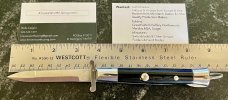 Rizzuto Estileto Milano Korea Clone Swing Guard Switchblade Knife  