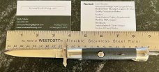Rizzuto Estileto Milano Korea Clone Batwing Swing Guard Switchblade Knife  