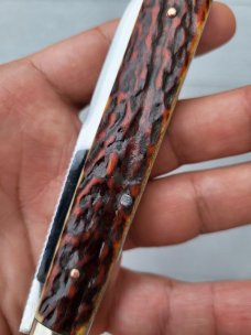 5" Custom Made Pocket Knife, Premium Stage, Very Nice Filework on the Blade -Joseph Rodgers Pattern