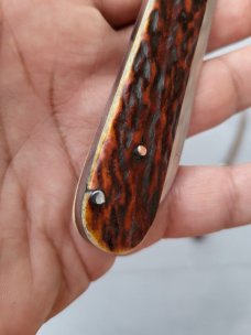 5" Custom Made Pocket Knife, Premium Stage, Very Nice Filework on the Blade -Joseph Rodgers Pattern