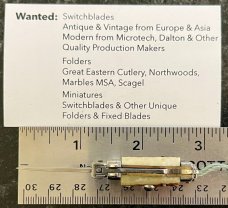 Miniature Italy Switchblade Knife, Inox Mark, Older Style, Great Stag, Original Box, New