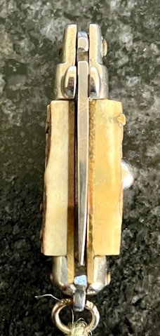 Miniature Italy Switchblade Knife, Inox Mark, Older Style, Great Stag, Original Box, New