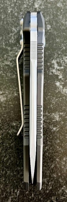 Microtech Kestrel Switchblade Knife, Silver Serrated Blade, Original Box, Papers & Sheath