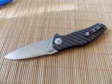 Zero Tol. #0770CF Assisted USA knife, carbon fiber handles.