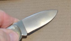 Western S-531 Folder 'A' Stamp = 1977. 4 3/8" Black Delrin Nickel Hardware Nice Sock Drawer Knife!