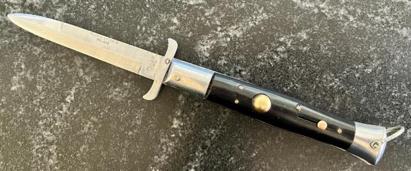 Rizzuto Estileto Milano Mustach Swing Guard Switchblade Knife, Used 