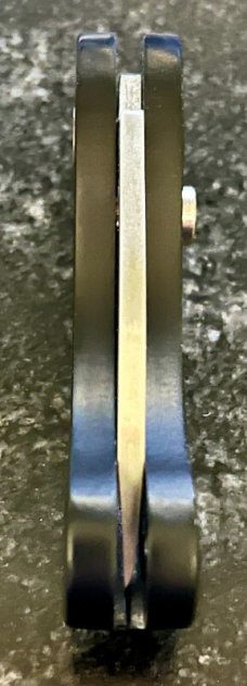 Miniature Peanut Switchblade Knife, Silver Blade, Unused 