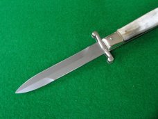 AGA Campolin Blonde Horn 9" Folding Guard Lock Back MINT !