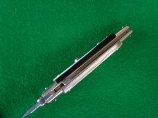 AGA Campolin Blonde Horn 9" Folding Guard Lock Back MINT !